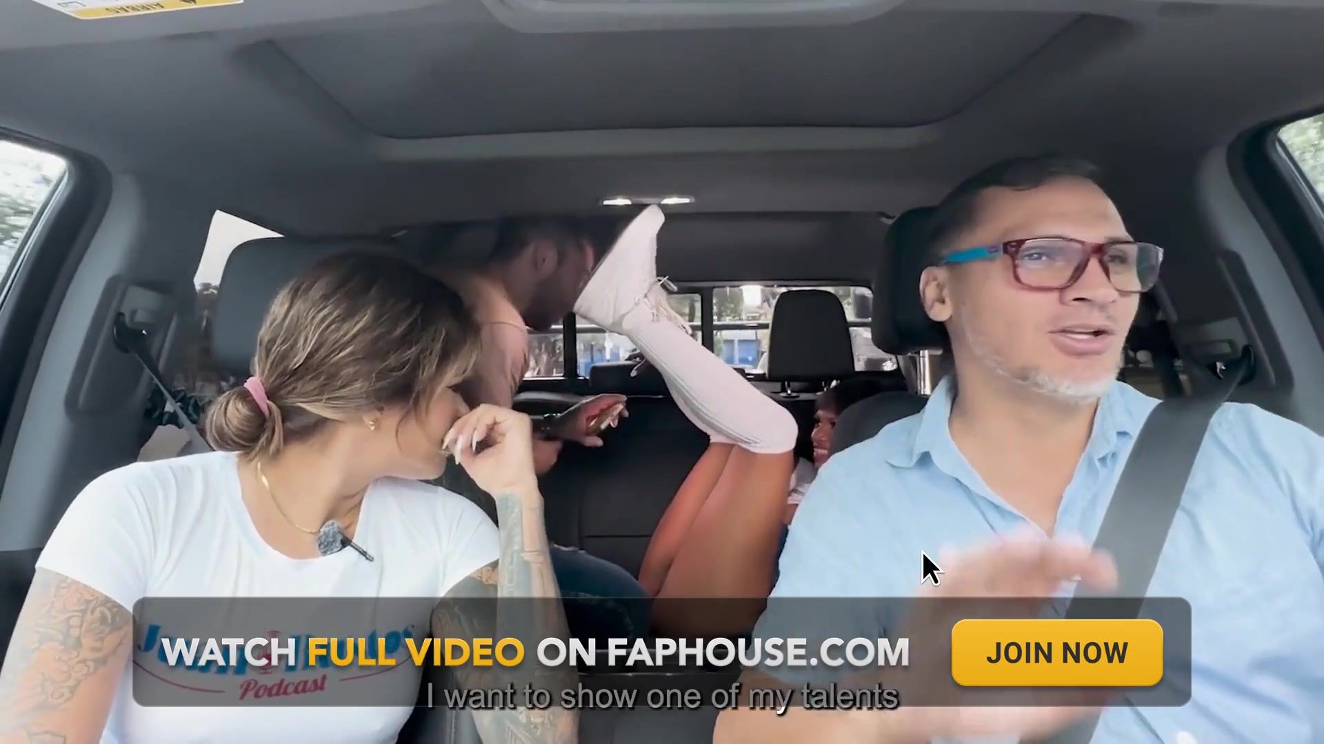 Interracial Sexcar: Brittanytaylor Ebony Woman with a Big Butt, Devours a Blonde's Cock Behind the Car While Her Friend Watches