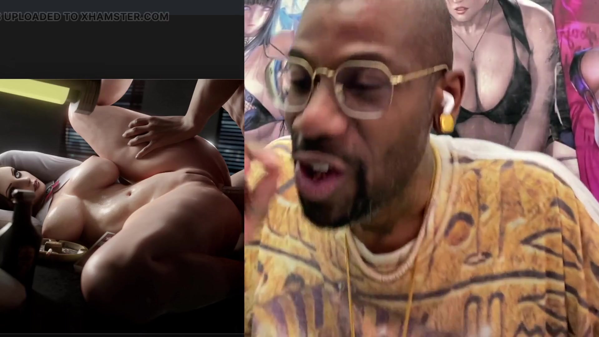 Fat Bald Pussy Elizabeth Getting Anal Fucked by a Thicc Hard Gooner Cock