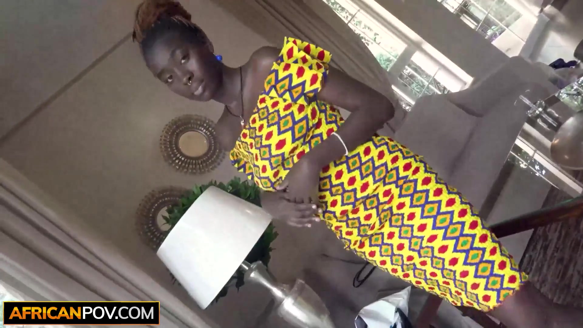 Thick Big Tits Ebony Booked For a Blowjob In Amateur Modeling Casting