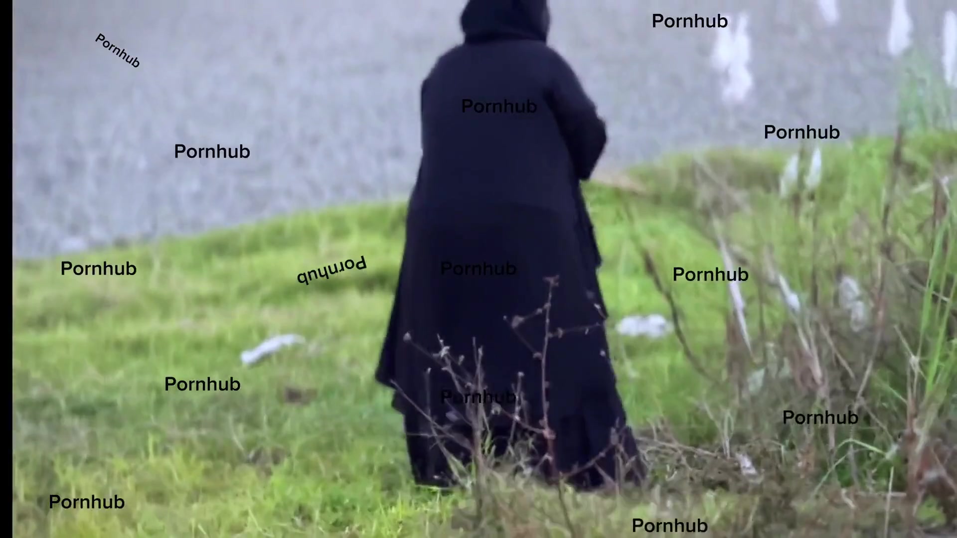 Egypt Muslim Farm Girl with Abaya Try to Find Cucumber in Farmland for Her Pussy