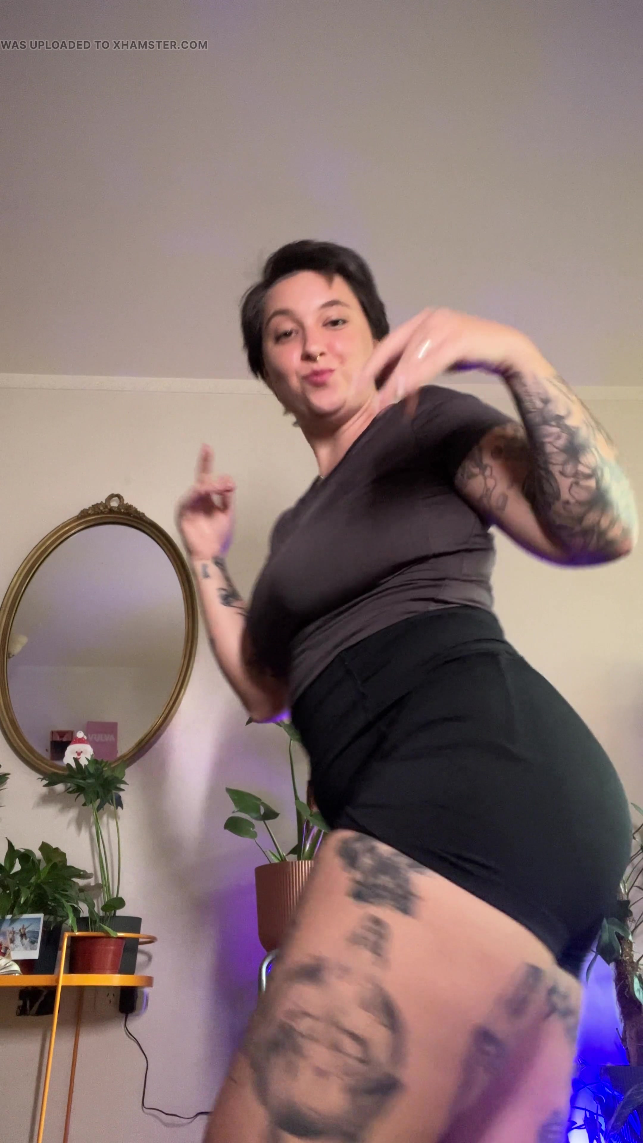 Wanna kiss or slap my ass?