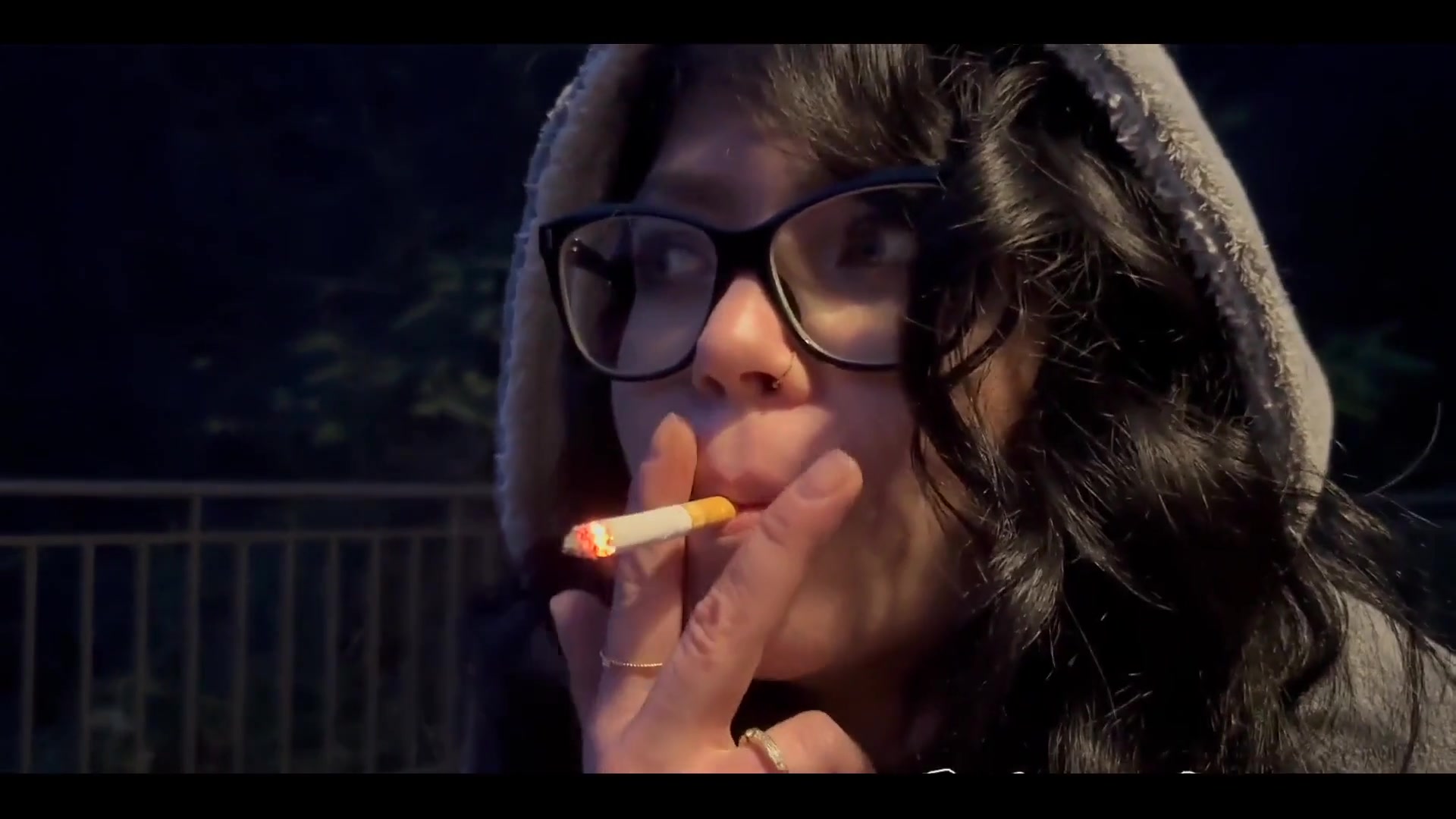 Night Smoking when is Minus Temperature Outside