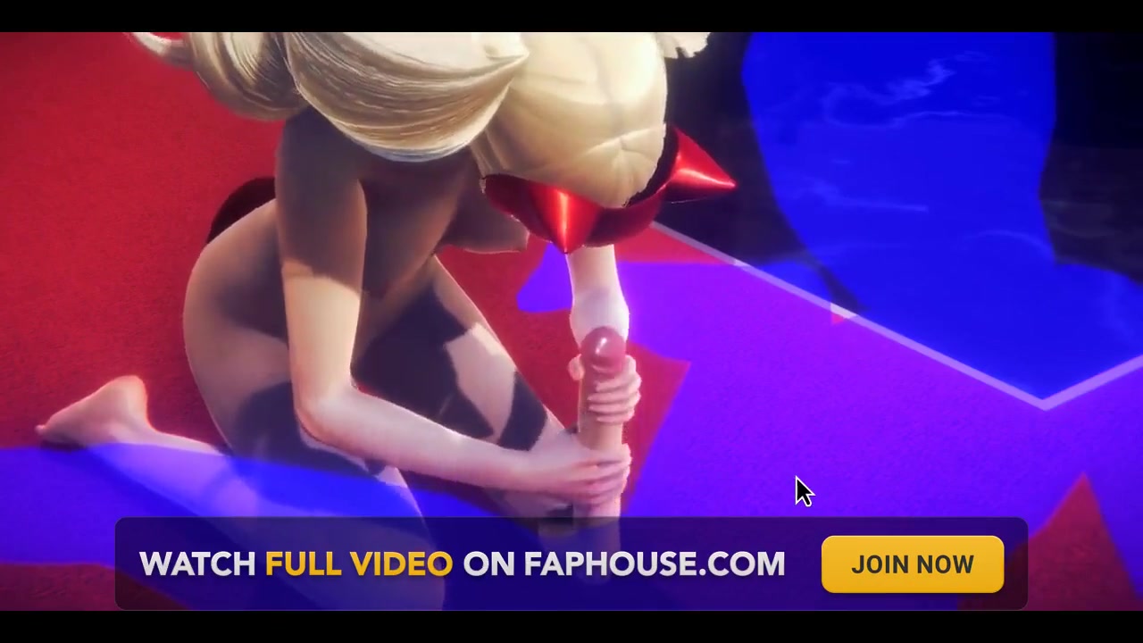 Persona 5 Hentai - Ann Takamari Handjob and Blowjob - Japanese Asian Manga Anime Film Game Porn