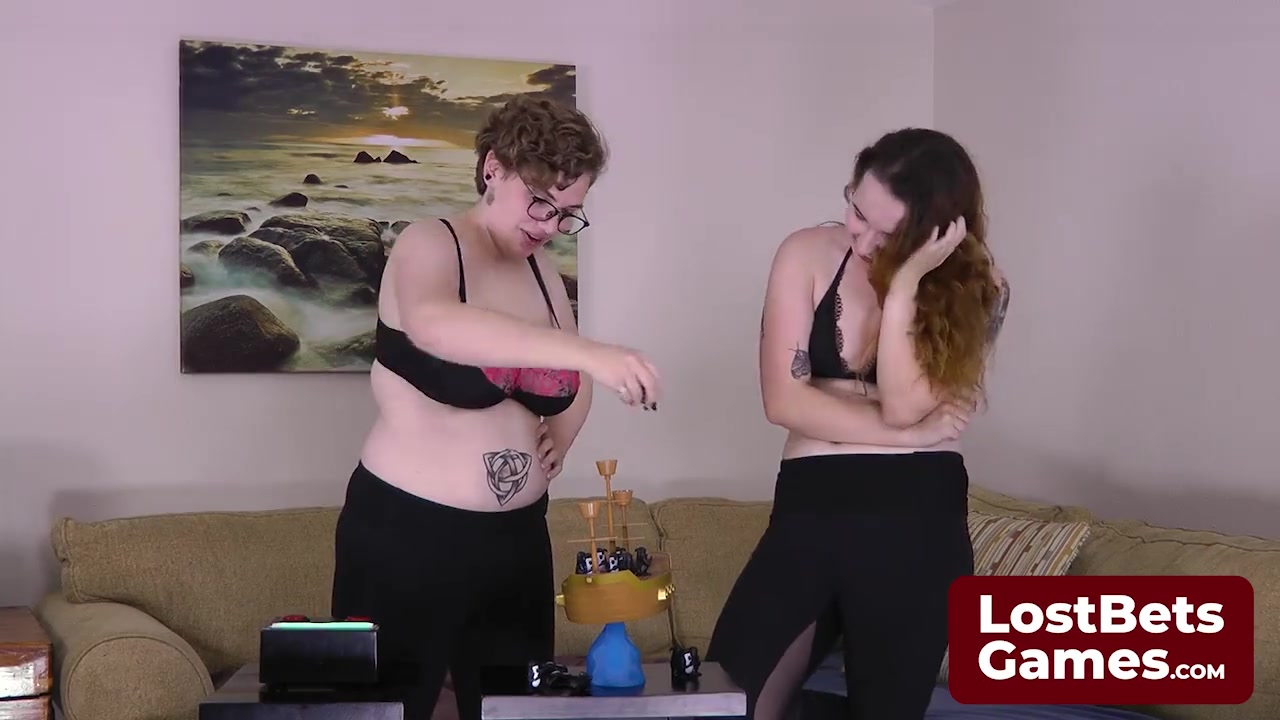 Julie and Sassy engage in a thrilling game of Strip Body Shots