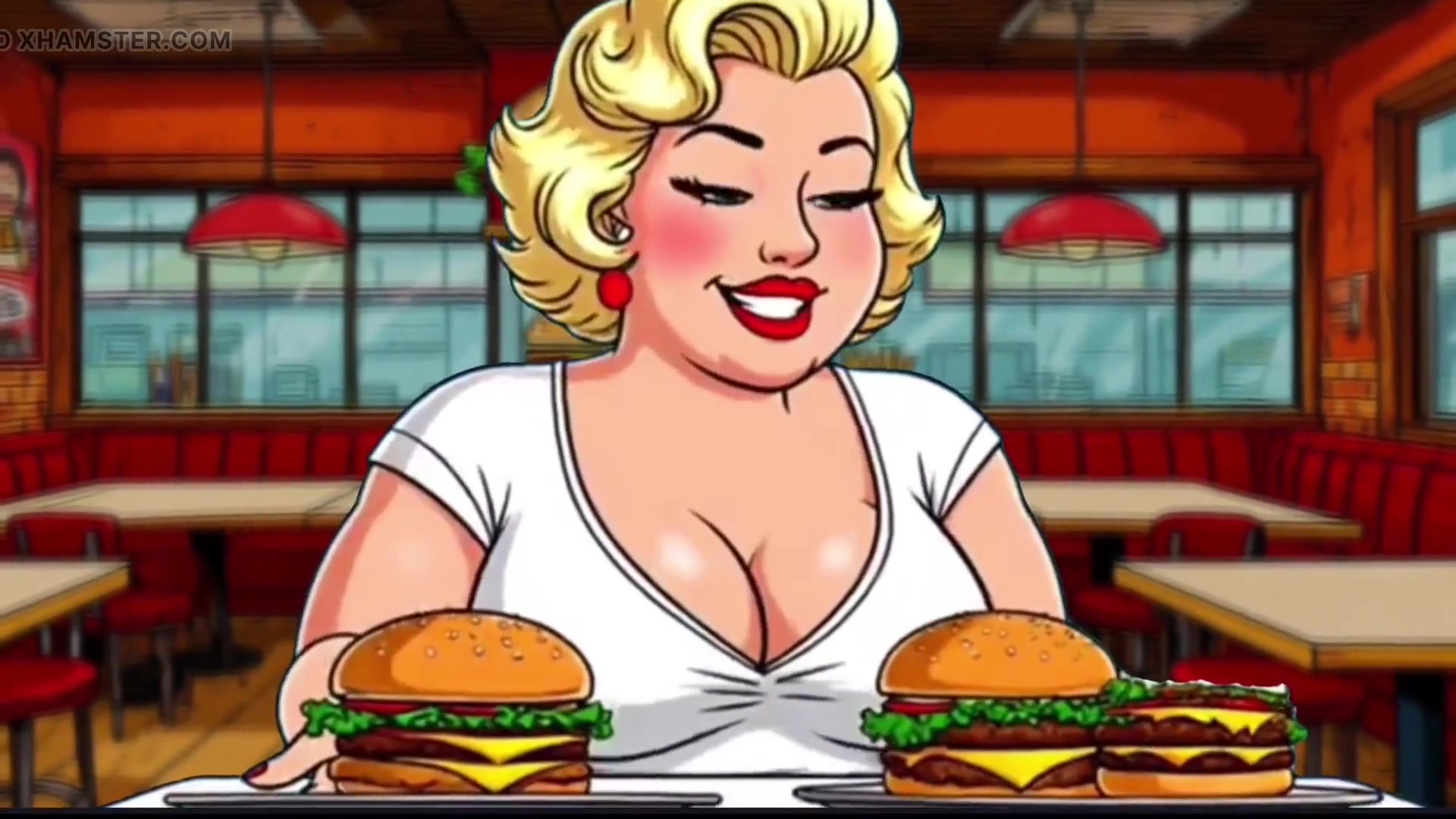 Cum Menu: Married Waitress Was Fed Delicious Cum in a Restaurant