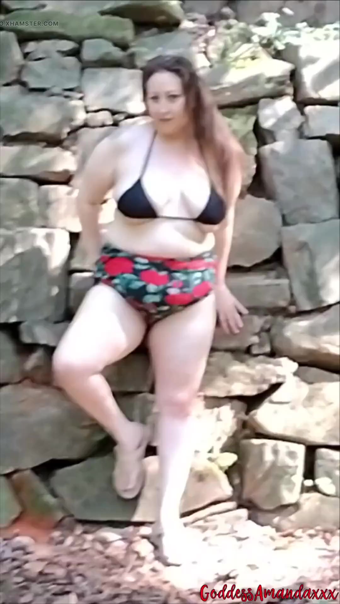 Sexy Naughty Curvy BBW Outside in Bikini