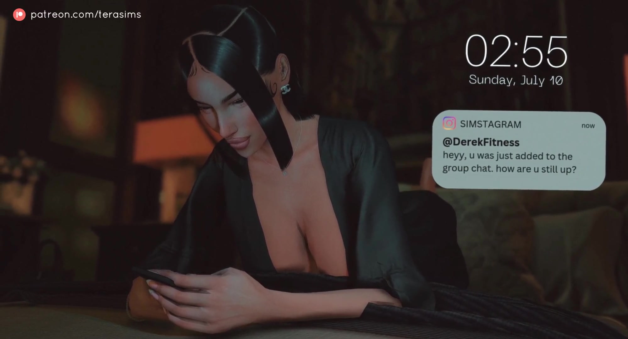 Taking two cocks in front of my crush