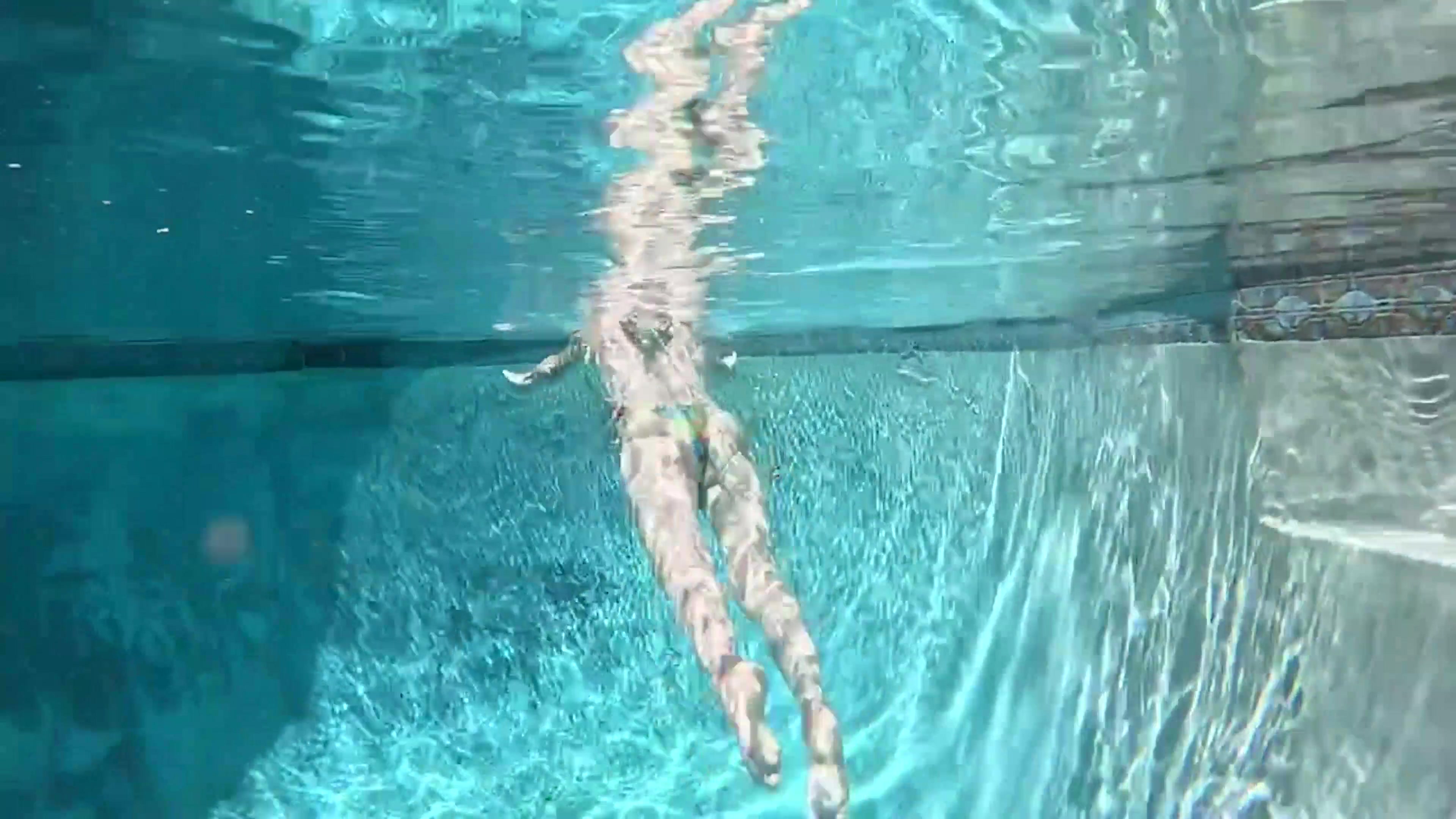 Over/underwater Pool Shots and a Long, Slow-mo Outdoor Shower