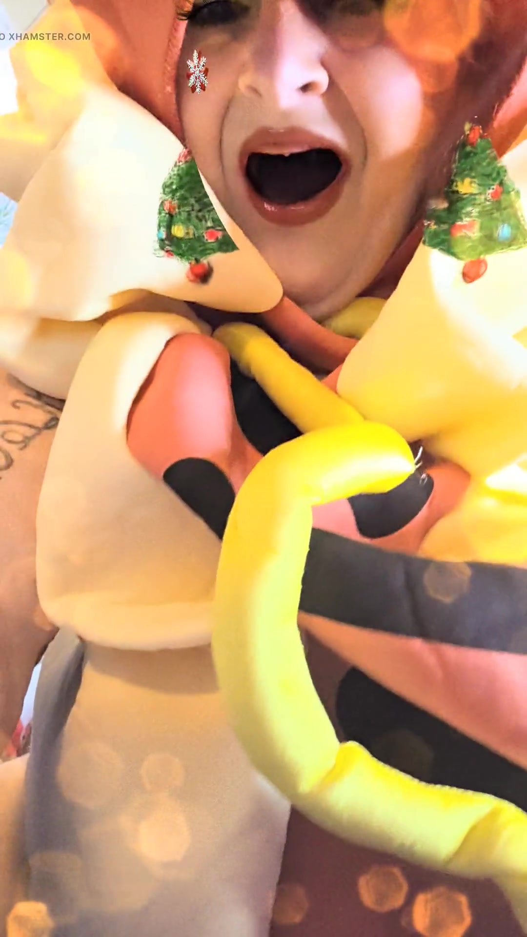 Time for the Reindeer Rear Games Shes Cumming Going Insane