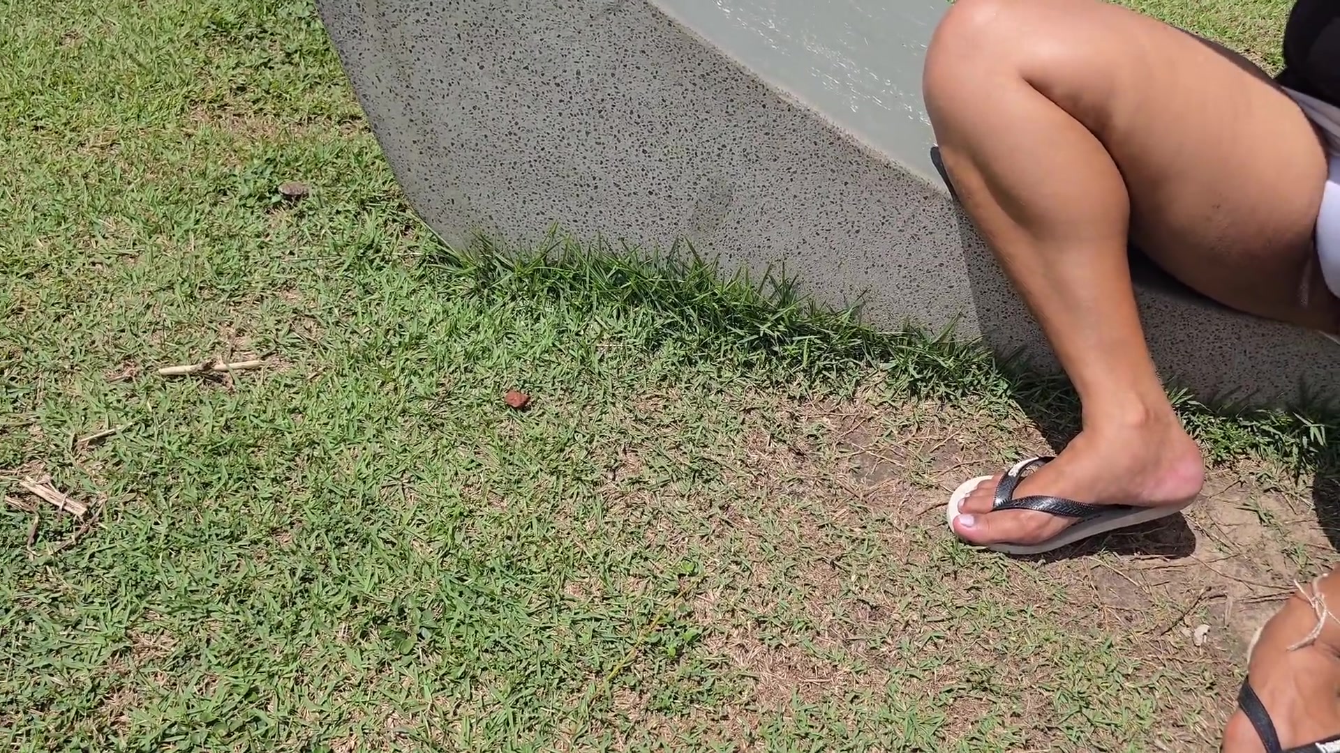 Butt and cameltoe displayed