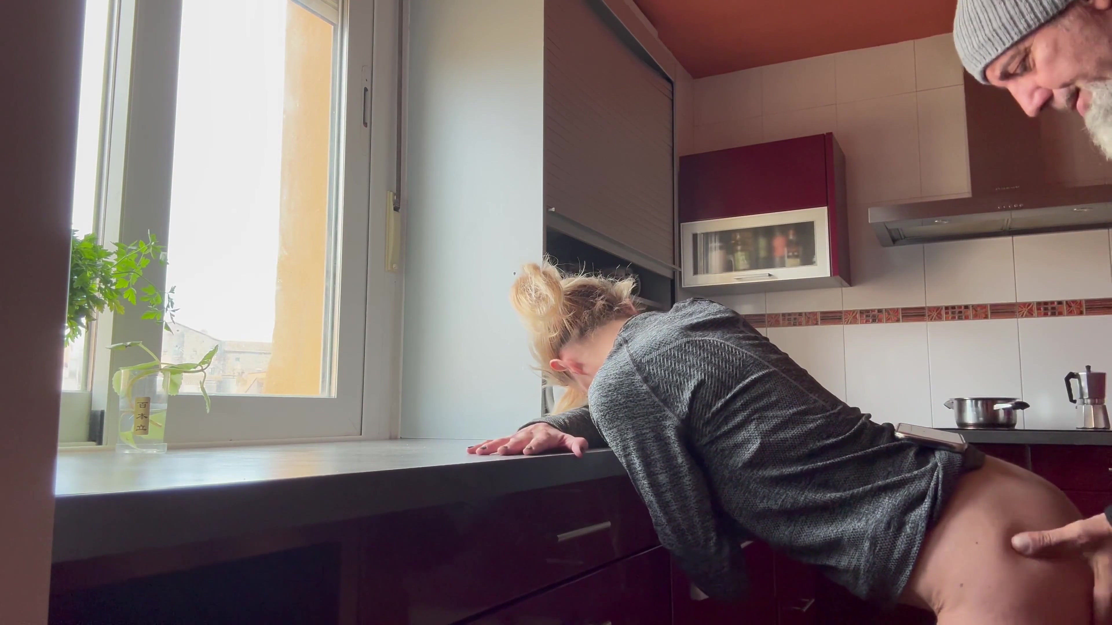 Horny Wife in the Kitchen Wants Me to Season Her Rabbit