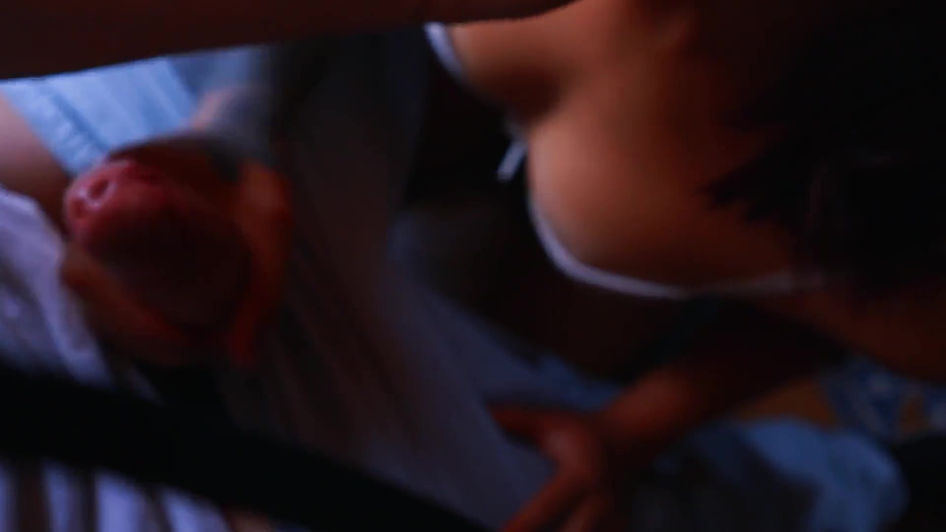 Perfect Tattoed Babe Giving Me a Cute Blowjob