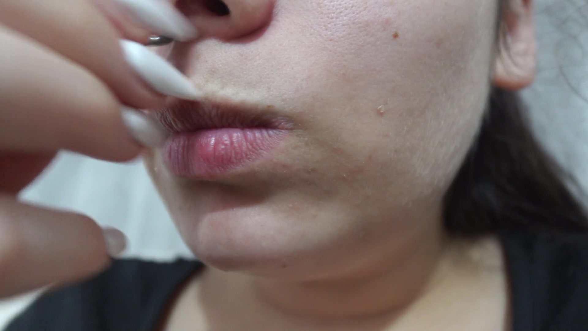 My Giantess Stepsister Puts Tiny Stepbrother in Her Nose as Punishment and Plays with Him