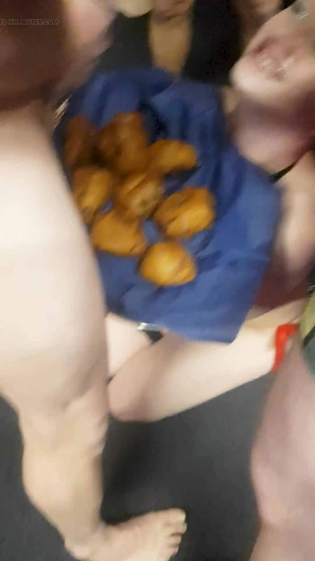 Dutch teen celebrates Newyear with Cum and Dutch Food Snacks