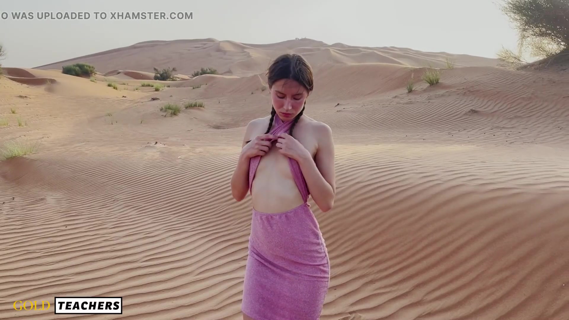 Hot Risky Masturbation in Arabian Desert