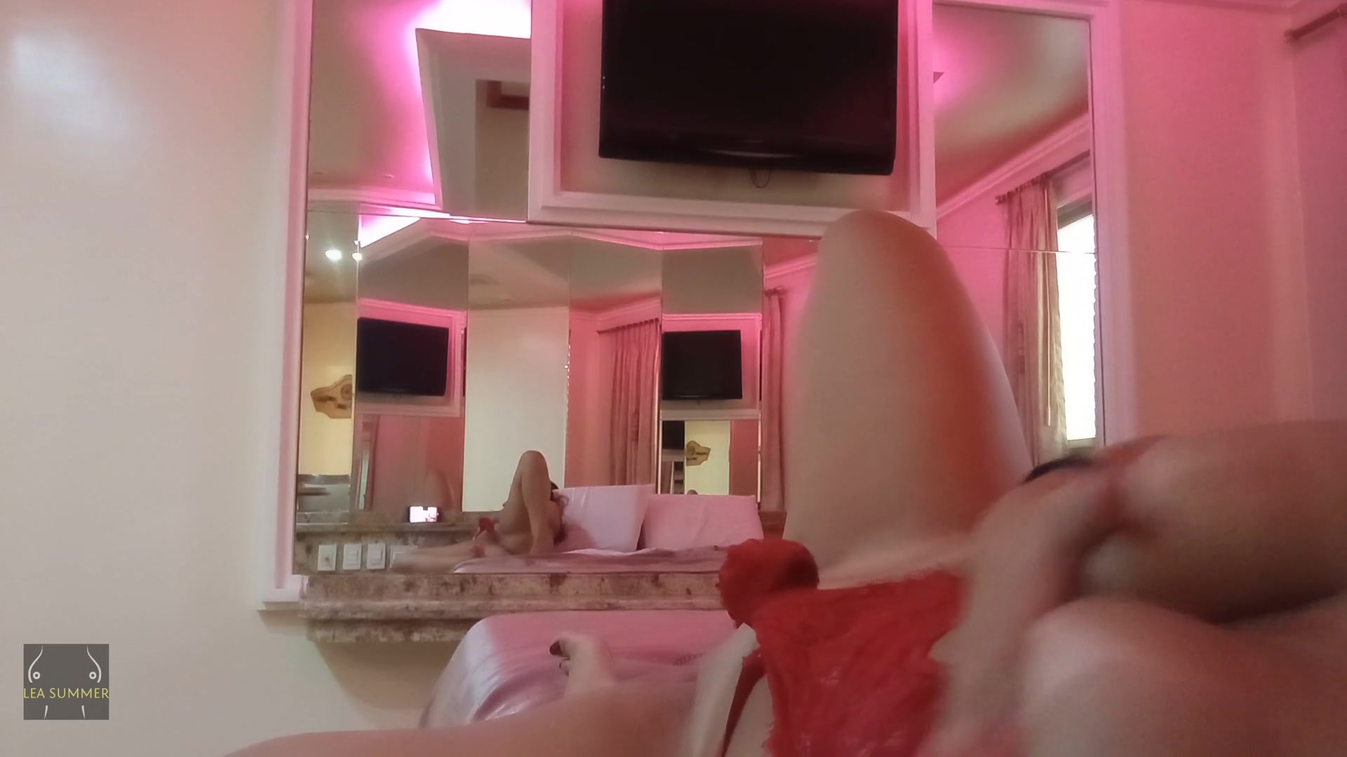 I touched my pussy, ass, and tits during a hot video call with my stepson. I had an orgasm when I put my finger in my ass.