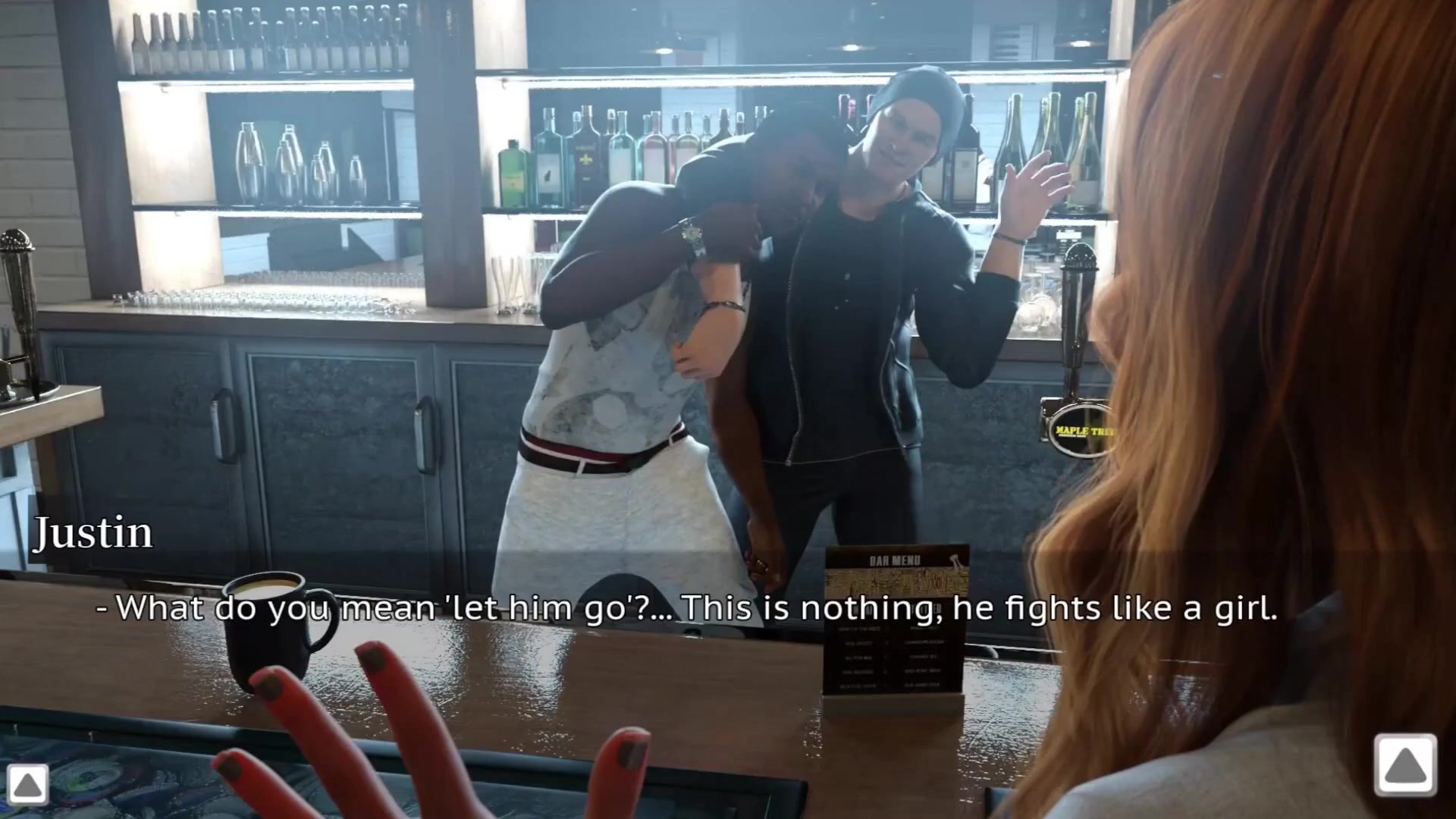 The Stepmother Gave Her Stepson a Gentle Kiss on the Cheek