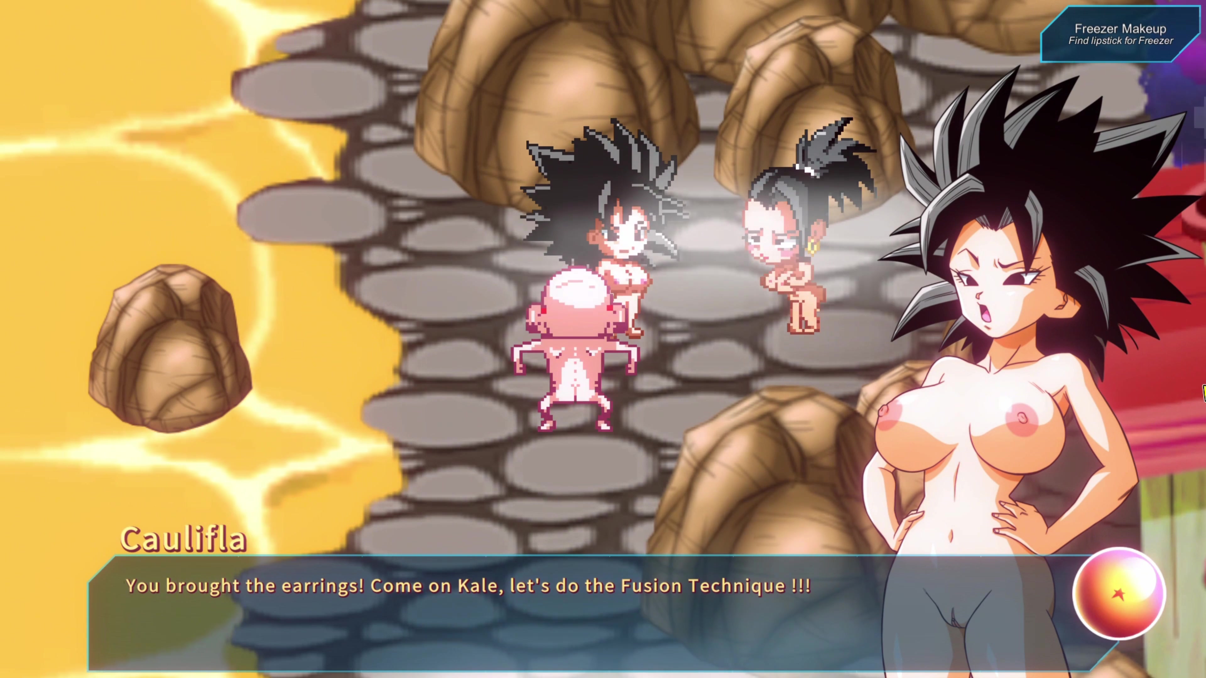 Kame Paradise Multiversex 3 - Taking Pictures of Bulma and Fucking with Kale and Caulifla's Fusion