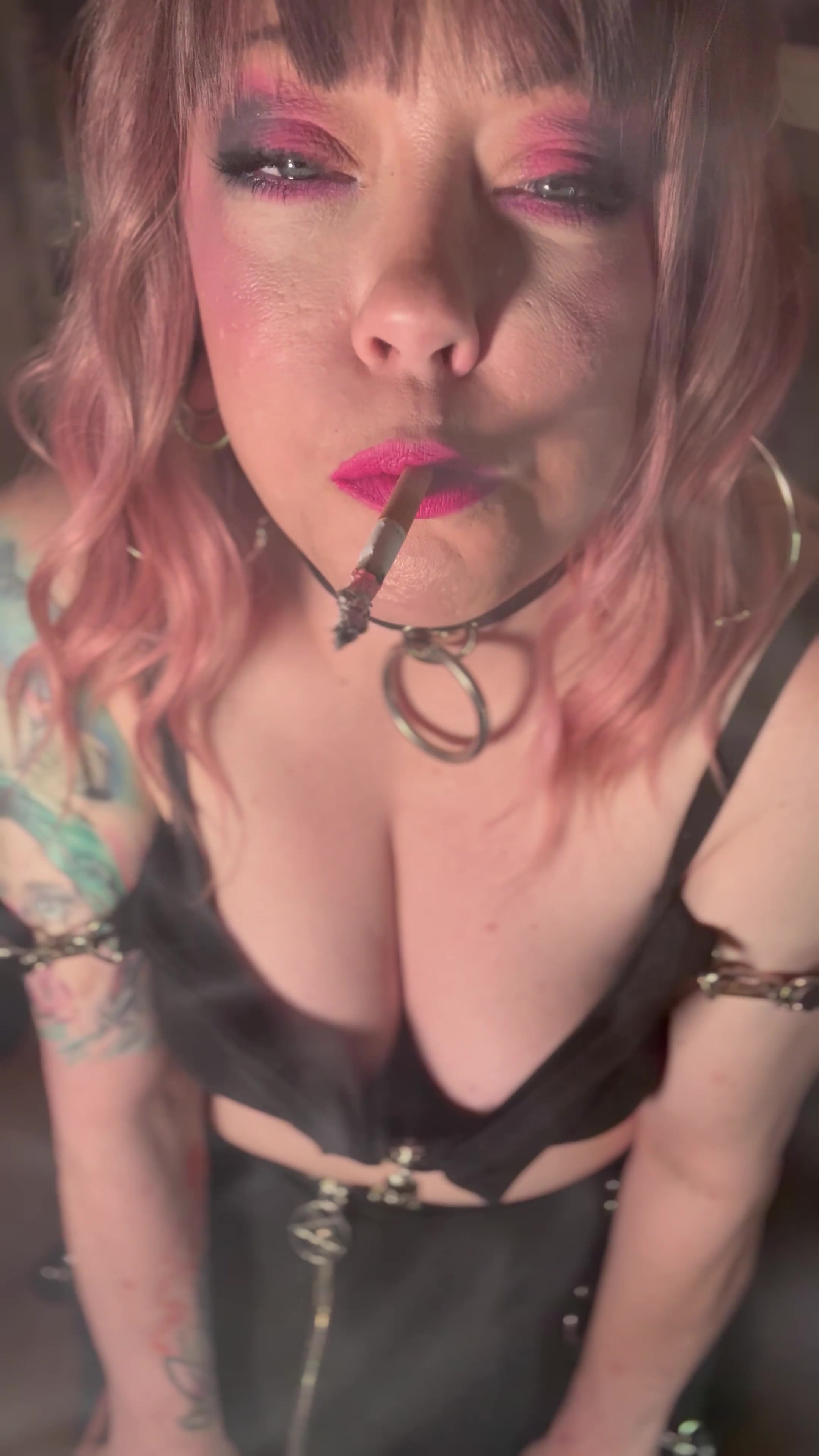 The Smoking Queen Tina Snua Lights Up A Cigarette & Does Lots Of Drifting & Dangling