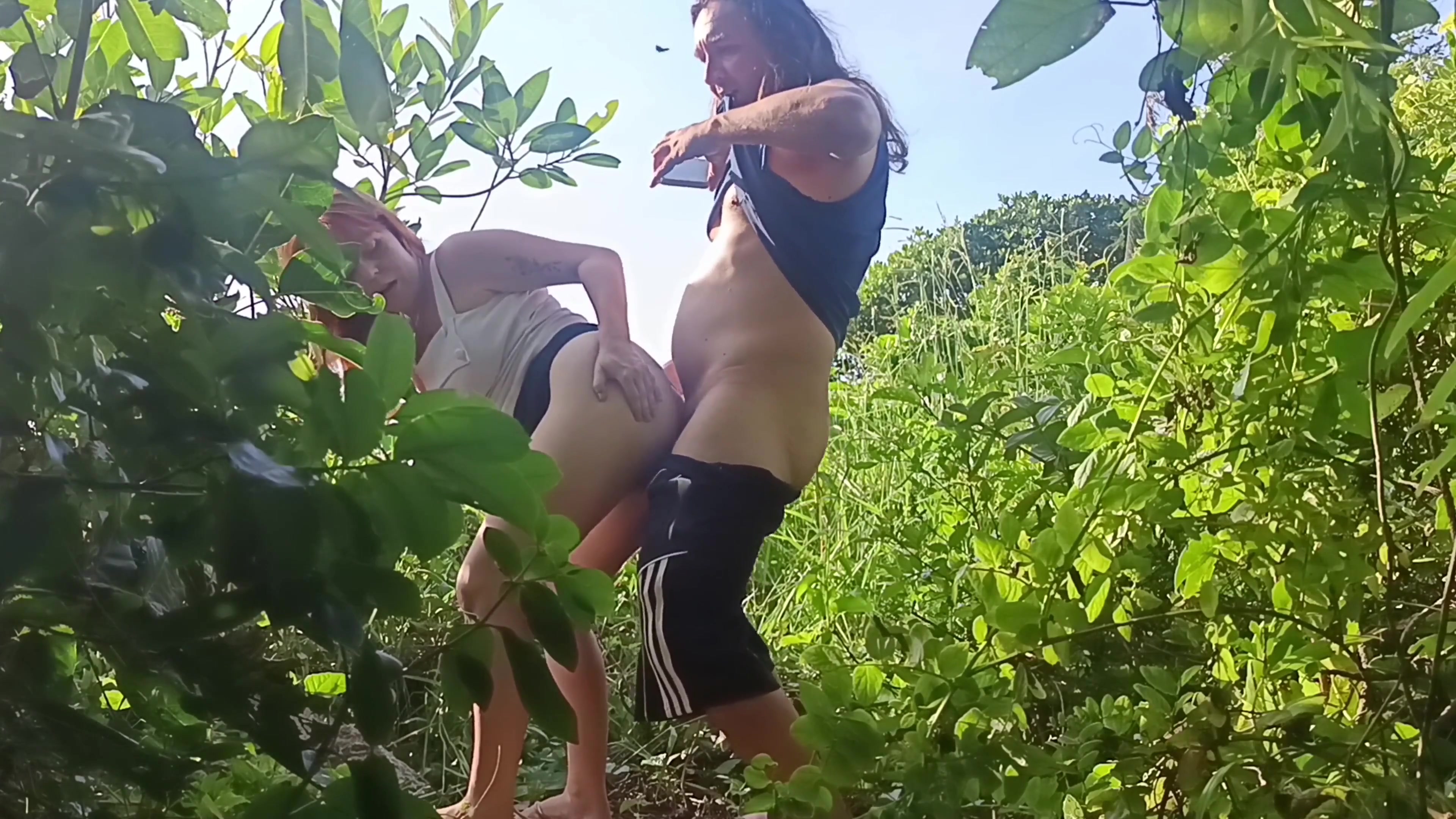 Naughty Redhead Caught Having Sex on Guarujá Beach