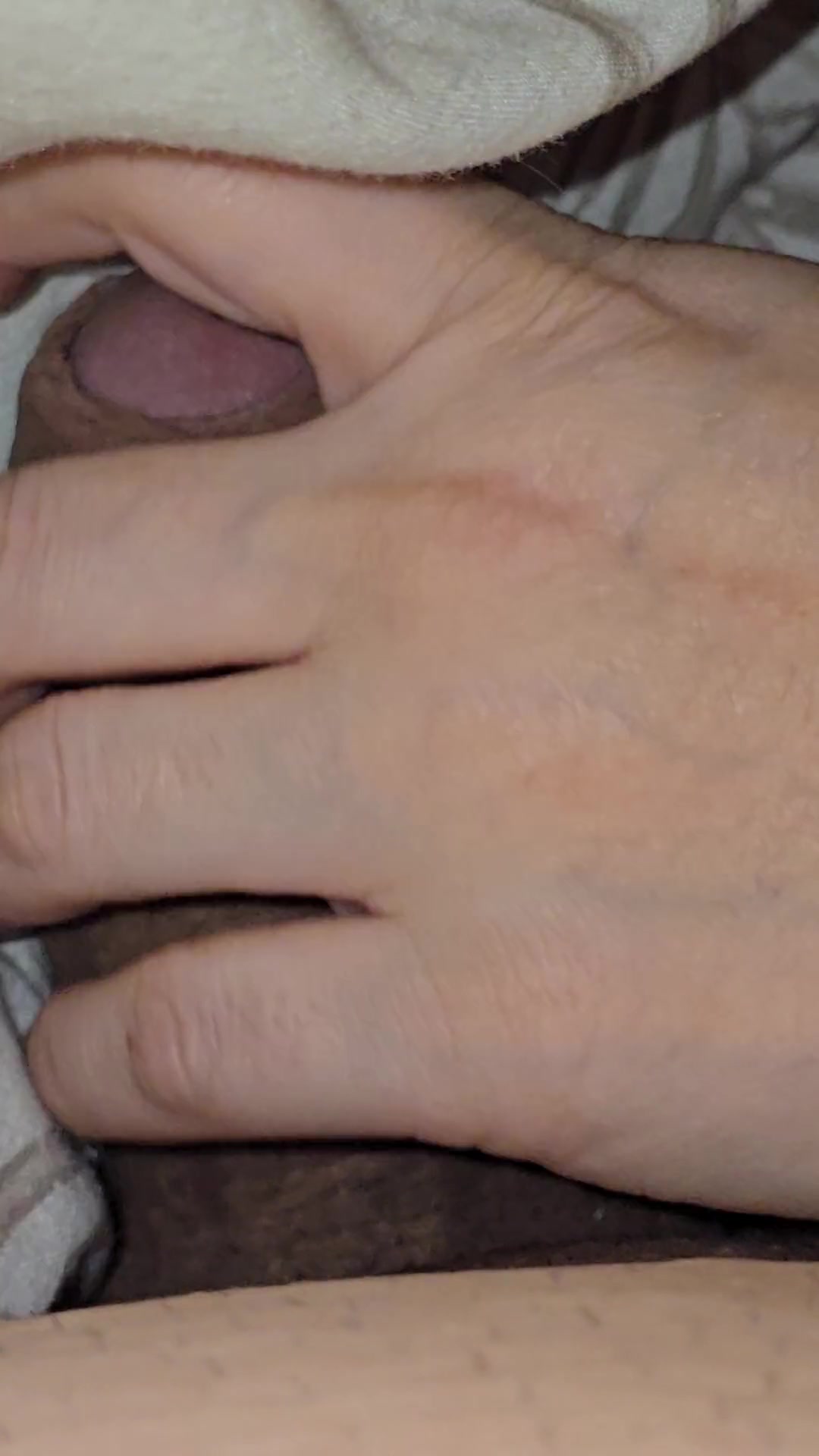 Step Son Beg Me To Stop this Handjob under blanket