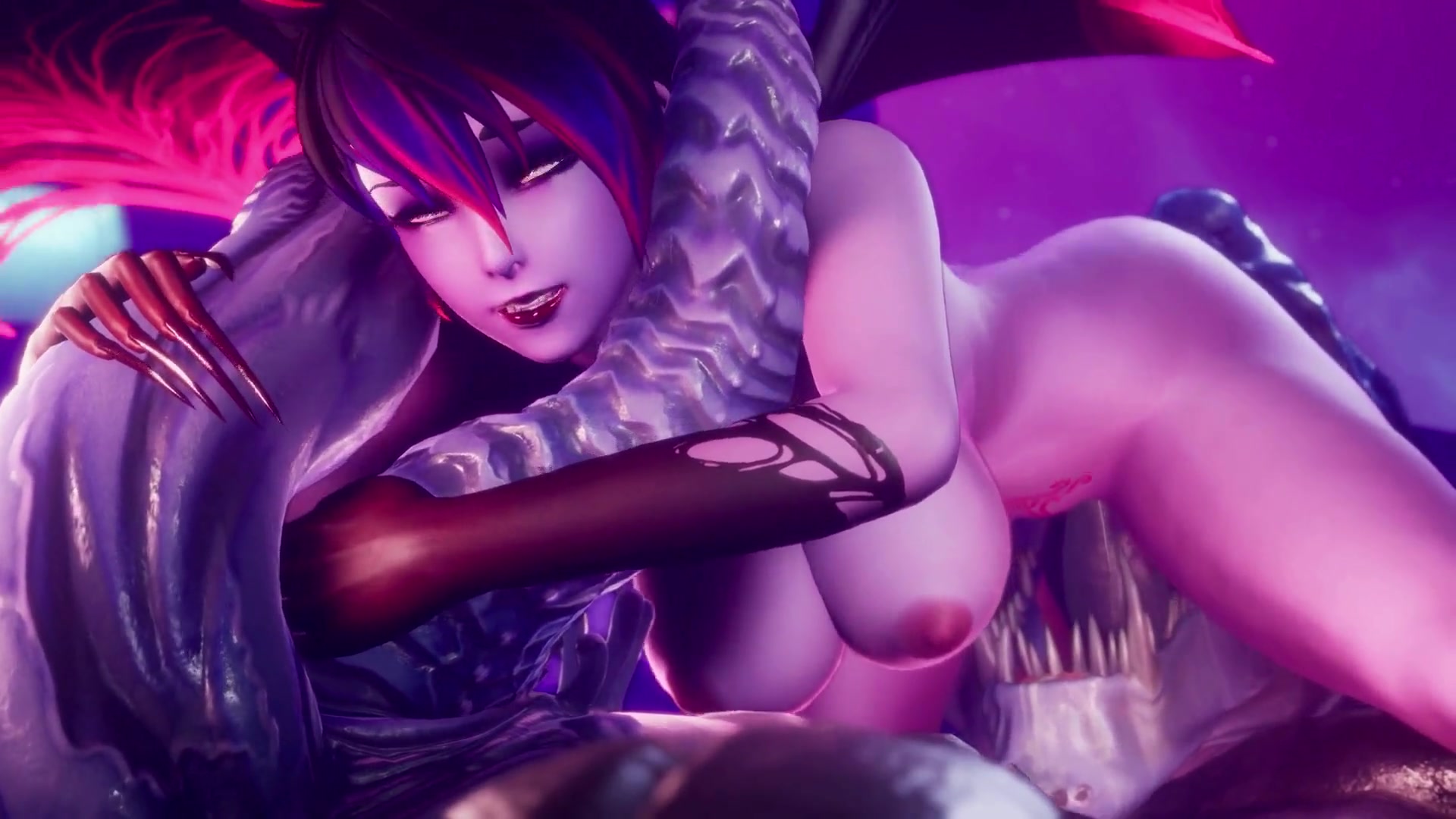 Hentai Game - Subverse - Fow-chan Best Sex Scene - Demon Succubus Sex