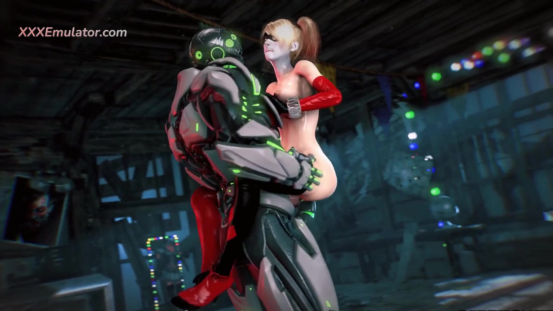 Harley Quinn X Cyber Grid: Doggy, Deepthroat, Riding (3D Gameplay) 60 Fps