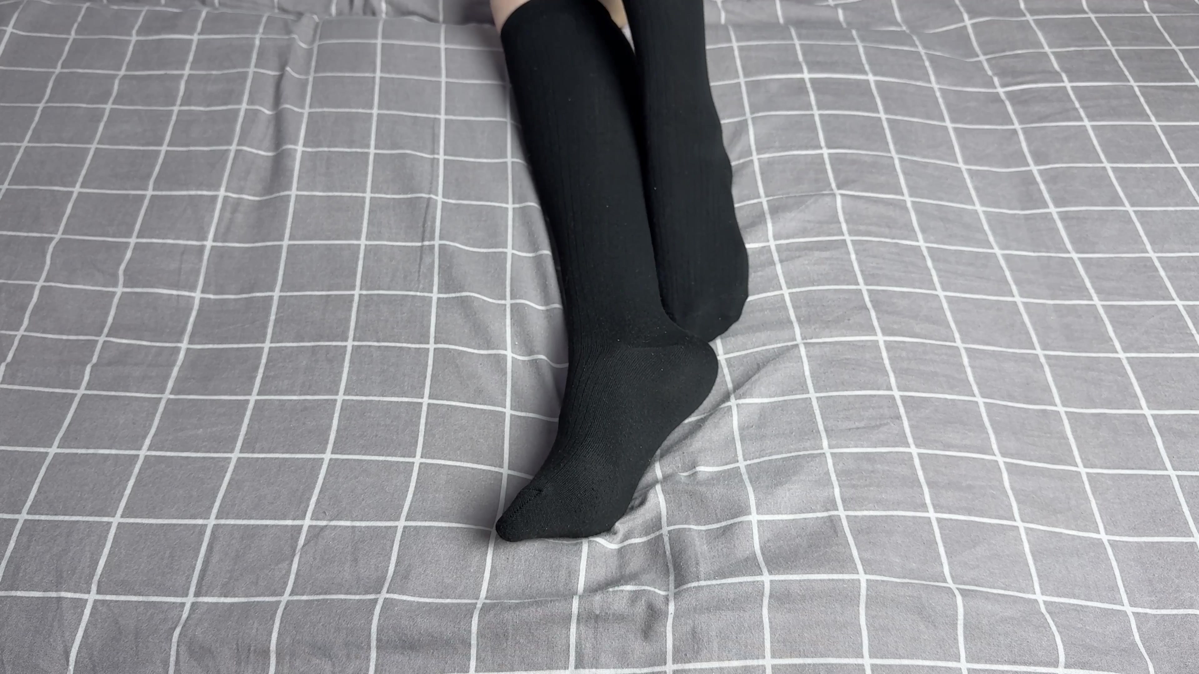 Just you and mistress in long black socks