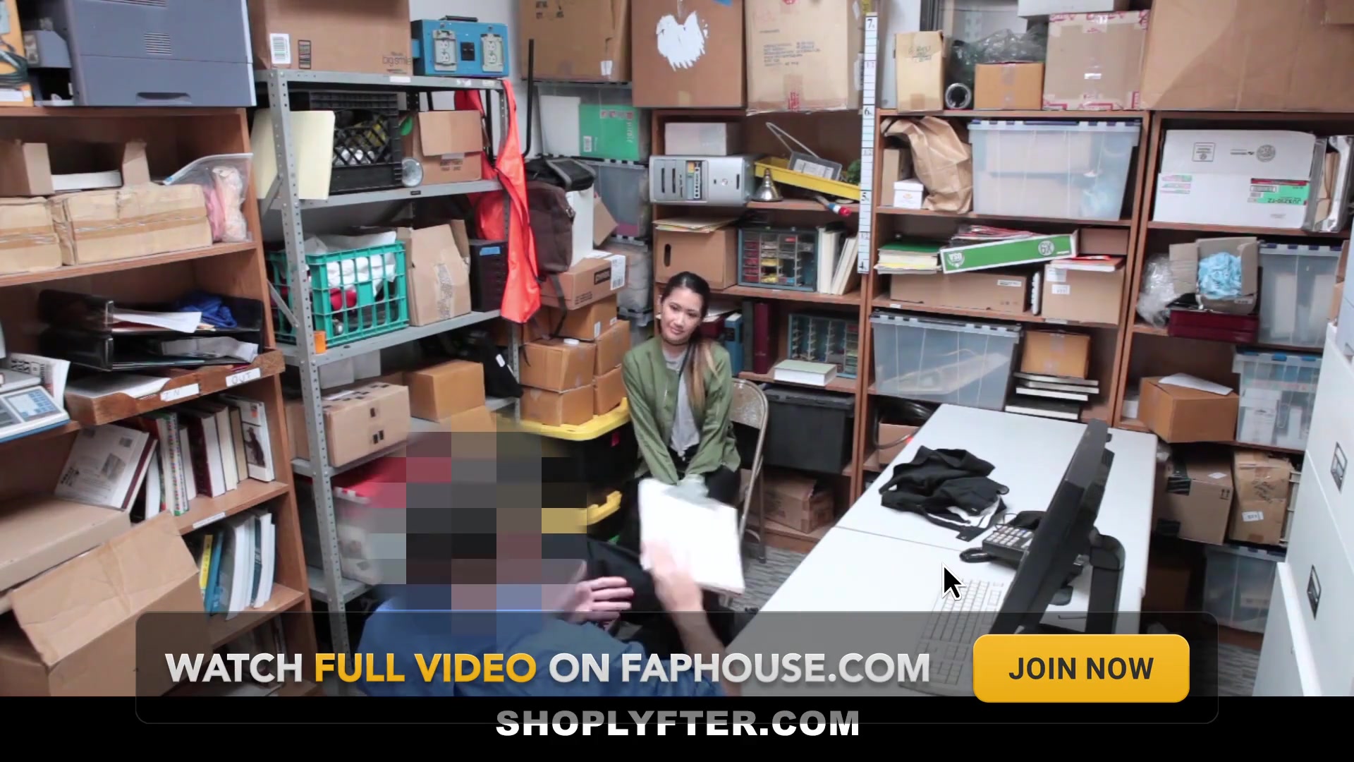 Known crook Jade Noir taken to the back room for a strip search