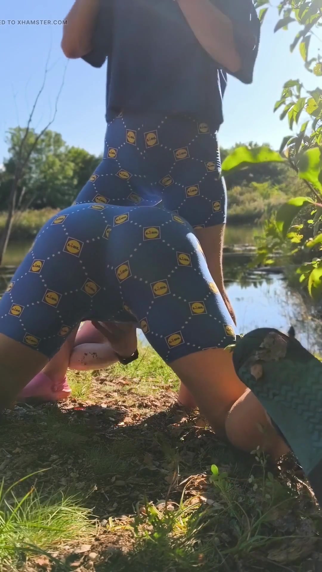 Ball Spanking in Nature