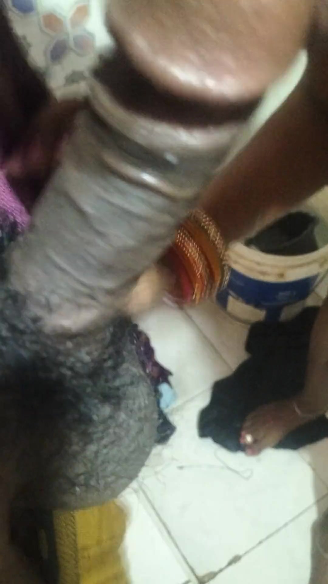 Desi bhabhi enjoying before bath