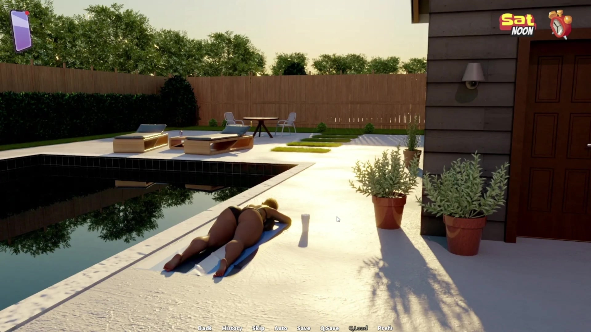 Stepmom Needs Help For Applying Sunscreen