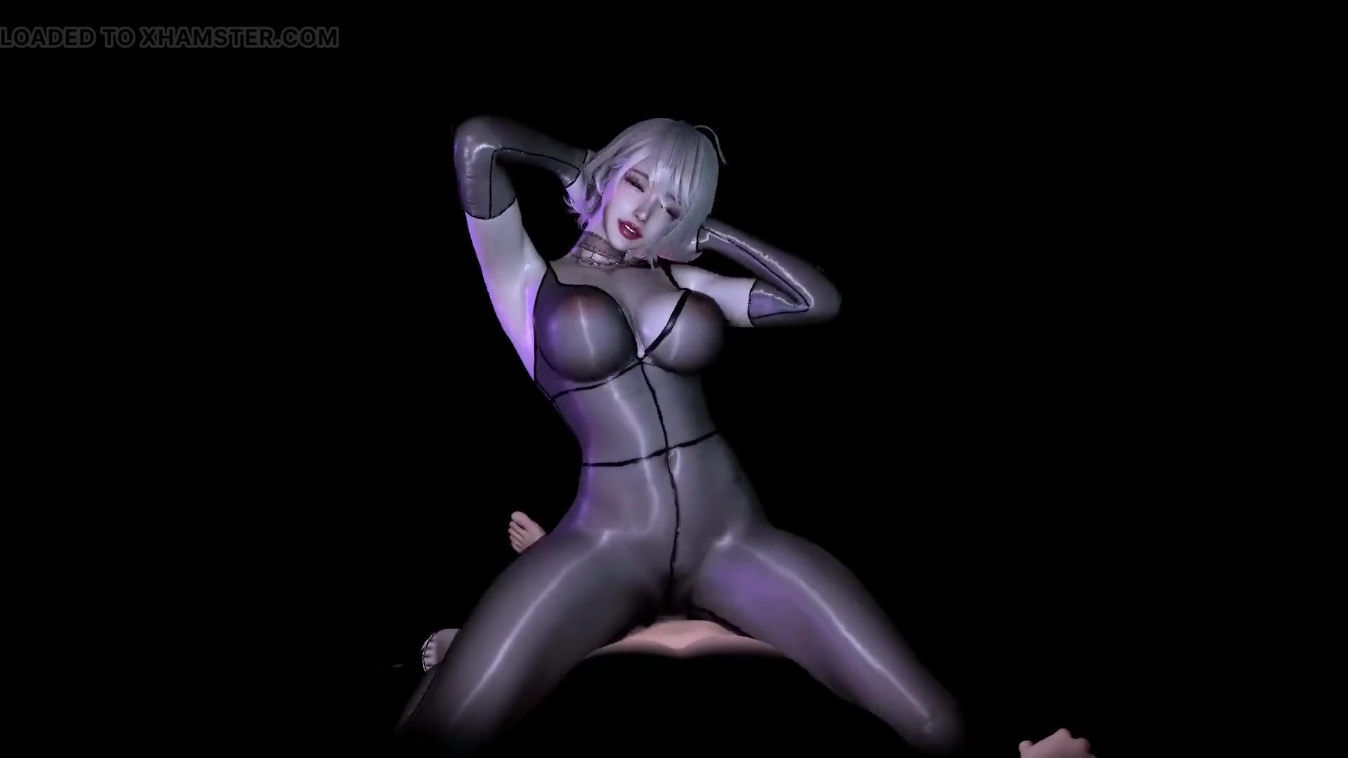 3D Short Hair Slut Asian Whore Wearing Sexy Lingerie Got Fucked so Hard