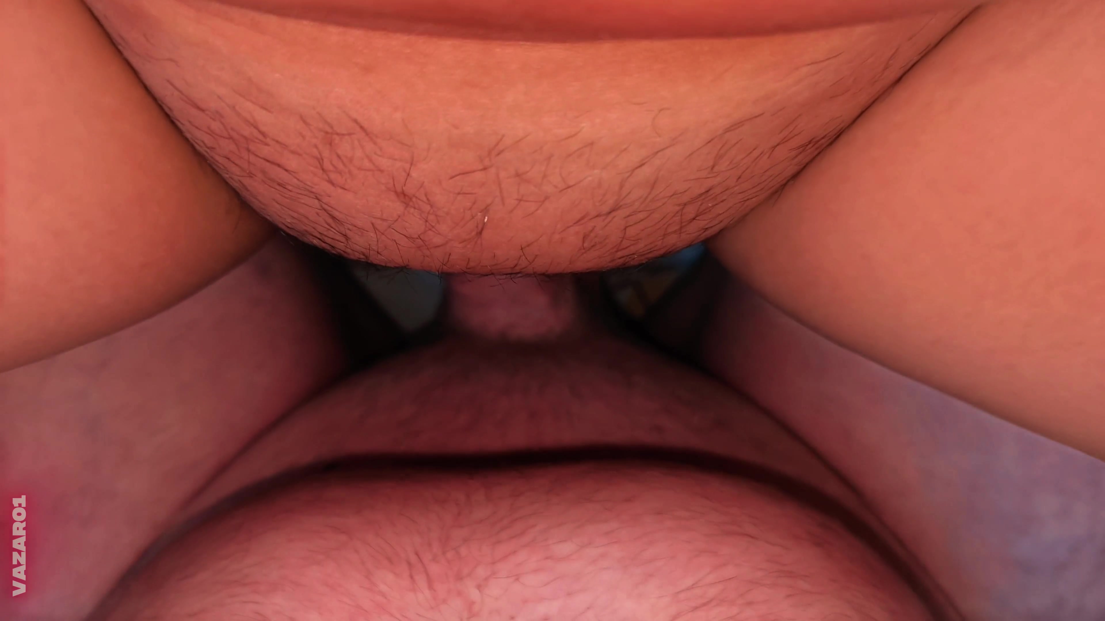 Real amateur couple: full pussy filling close up & Detailed POV: Watching my load drip from her vagina