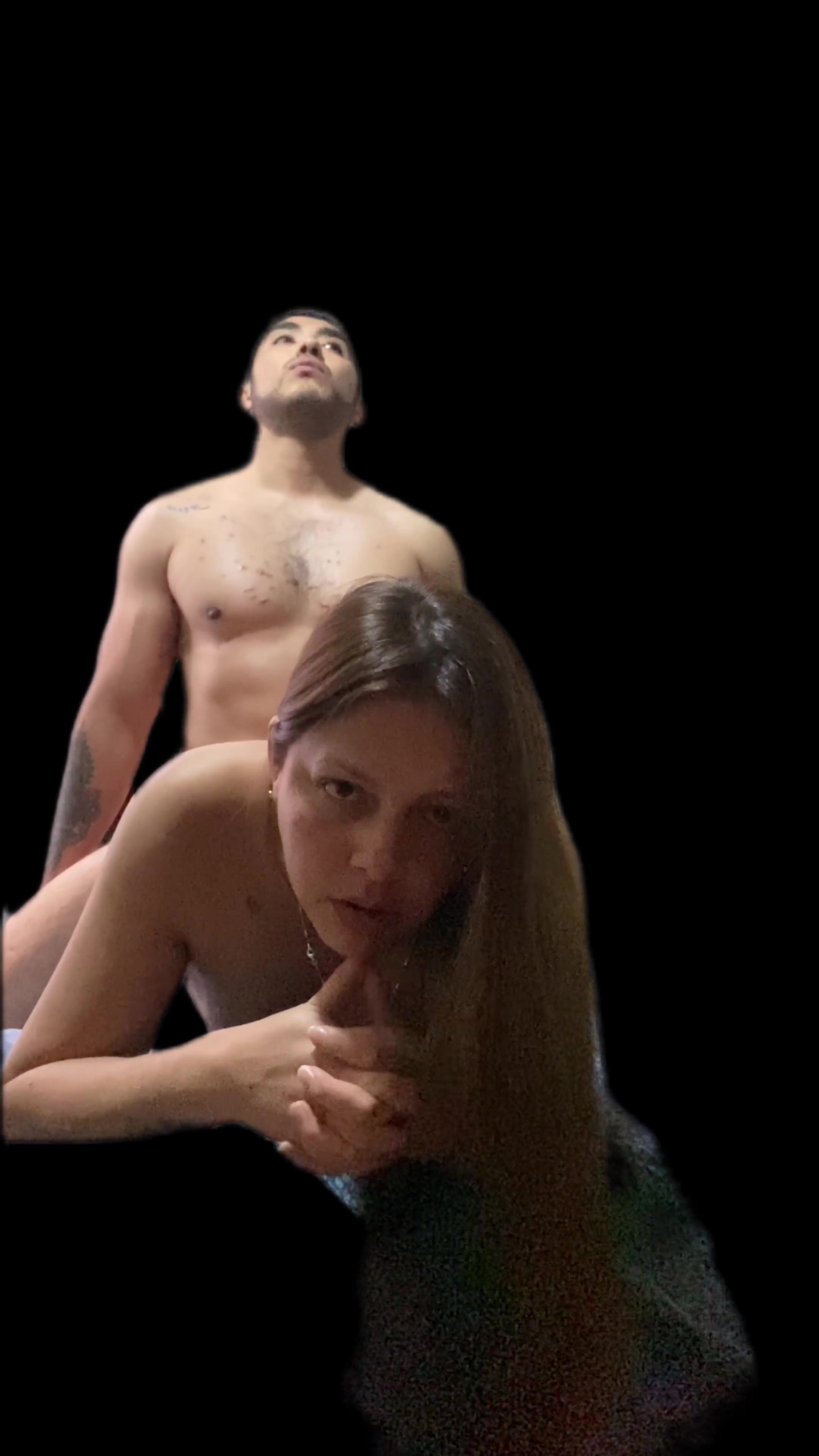 Fucking my slutty lover’s pussy on her husband’s bed and she makes me cum hard inside her