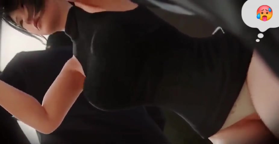 Teen get creampie in public train