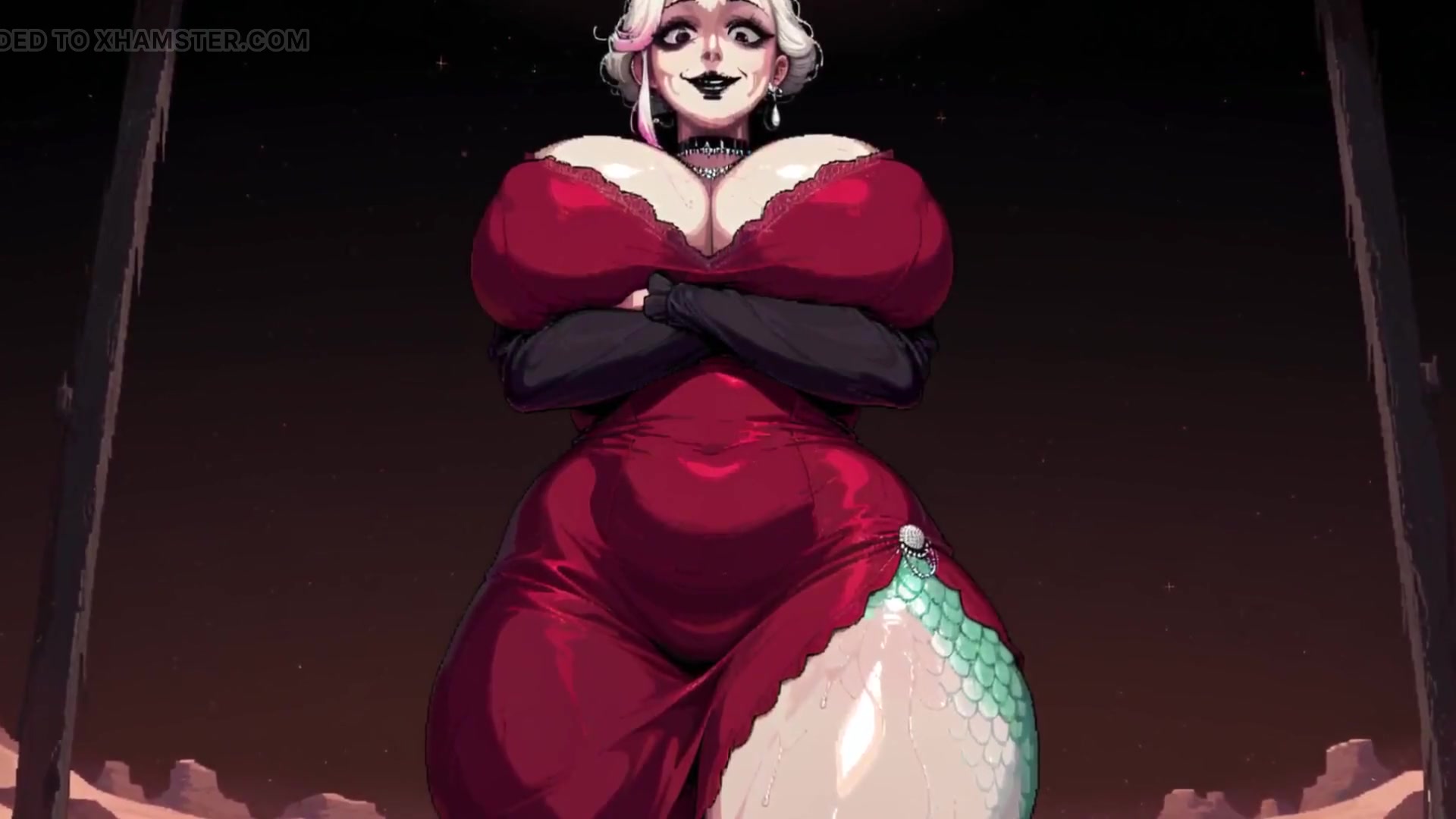 Ai Busty Goth MILFs in Revealing Dresses