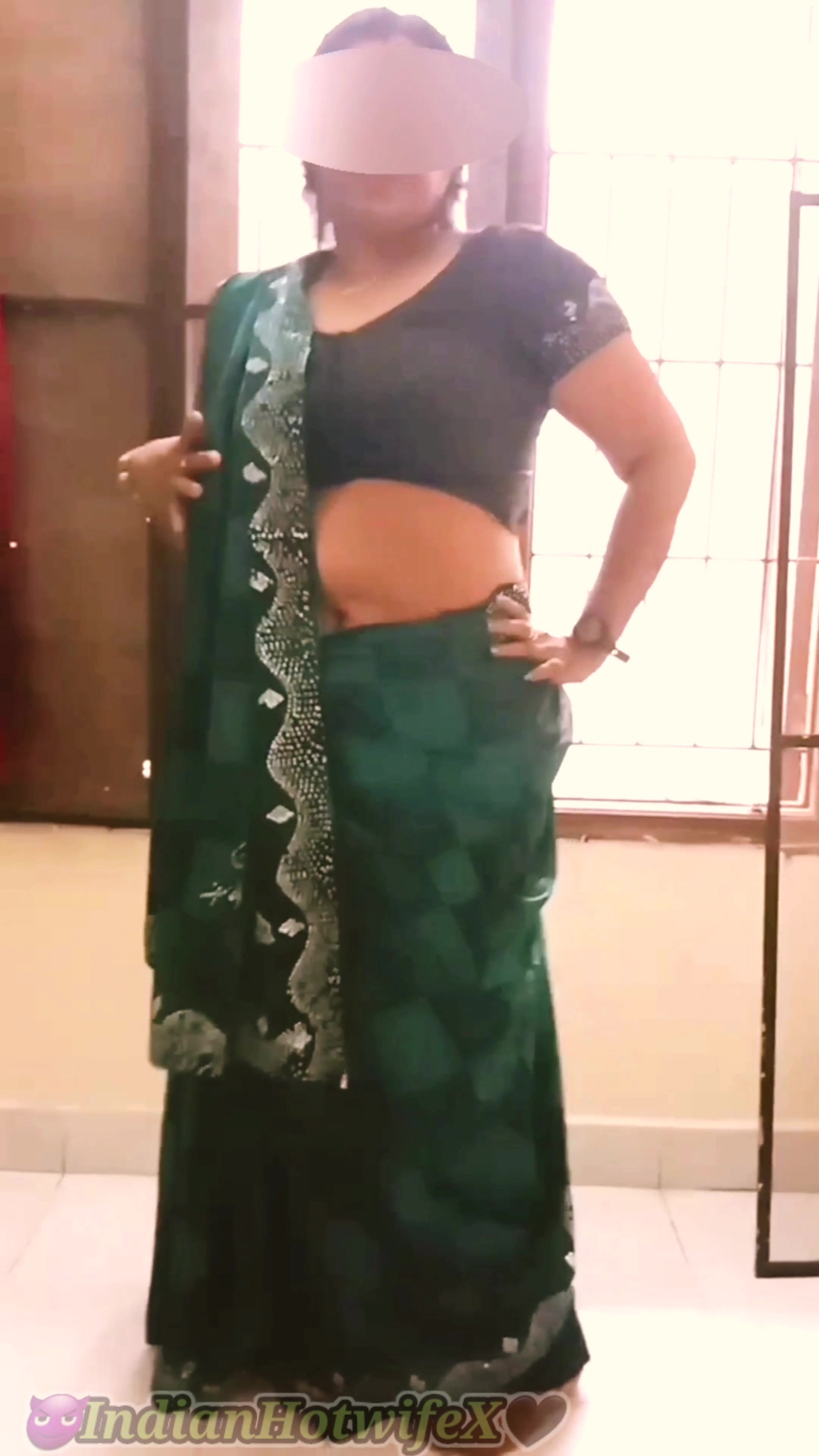 Desi Tamil Chubby Wife Lux Saree Wear Tease Shows Boobs Belly Hairy Pussy Ass! Indianhotwifex